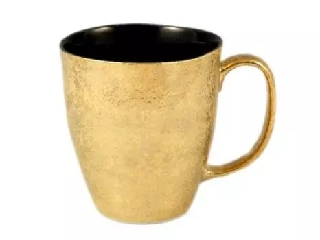 Arita Ware Yagenji Kiln Кружка с золотой темной глазурью 18232 чёрный