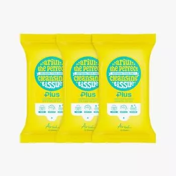 ARIUL Идеальная очищающая салфетка Plus Triple Plan (20 листов х 3 шт.)