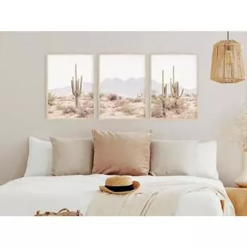 Аризона Четыре вершины Гоби настенное искусство Богемная пустыня холст картина светлый цвет простая гостиная галерея декоративный постер 21x30cm No Frame