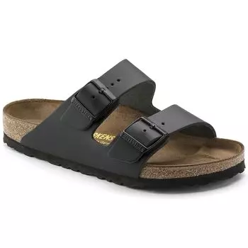Arizona Sandal Arizona Sandal Black Smooth Regular Width 35 [Birkenstock] - Leather, - Leather, - (22.5 cm)