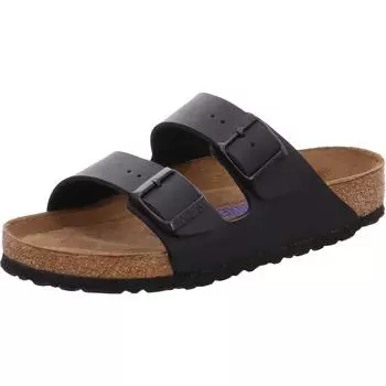 Arizona Soft Footbed Black Suede Narrow Width EU Size 40 US Size US Size [Birkenstock] - / Women s 9-9.5 / Men s 7-7.5 чёрный