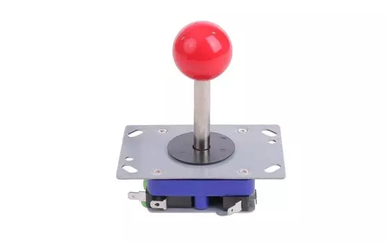 Аркадная игра джойстик шариковый рычаг 35 мм плата Akekon корпус самодельный (Диаметр Красный) красный