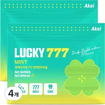 Arkay Living 777 Зубная нить Lucky Mint, 777 шт., 4 шт.