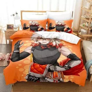 Arknights Bedding Set Single Twin Full Queen King Size Bed Set Aldult Kid Bedroom Duvetcover Sets 3D Print Game Anime 2022 EU Single 135x200cm