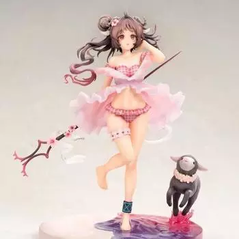 Arknights Eyjafjalla Summer Petals FA018 Ver Аниме Фигурка Игрушка Игра ПВХ Экшн Коллекционная Подарочная Модель Куклы розовый