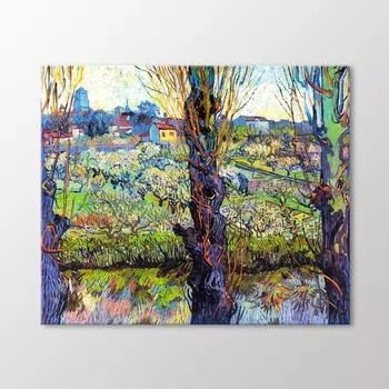 Арль с цветущим садом, 1889 год.