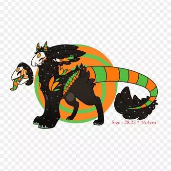 Арлекин Демон, термопереносная печать, виниловые нашивки, наклейки для одежды, аппликации «сделай сам», моющиеся нашивки