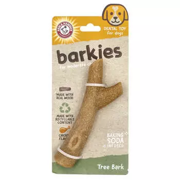 Arm & Hammer, Barky, жевательная игрушка для зубов для собак, лай, курица, 1 игрушка