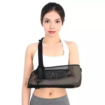 Arm Sling Shoulder Immobilizers Adjustable Ergonomic Medical Shoulder Sling Breathable Arm Brace for Torn Rotator Wrist Elbow Injury Support L B