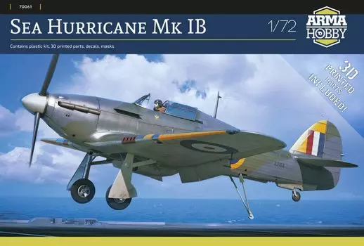 Arma Hobby Arma Hobby Royal Navy Sea Hurricane Limited Edition Пластиковая модель ADL70061 Литье Цвет 1/72 Mk.1b