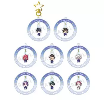 Armabianca TV Anime Trading Покачивающийся акриловый брелок 67 x 62 мм Коробка из 8 фигурок Blue Rock Chokonto!