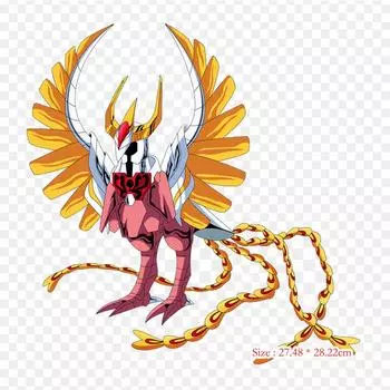 Armadura De Fenix Phoenix Ikki Pegasus Seiya железные нашивки для одежды, наклейки с аппликацией на одежду, термочувствительная нашивка на заказ
