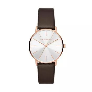 Armani Exchange Analog Black Dial Modern Women s Watch, Brown, коричневый