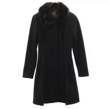 ARMANI EXCHANGE wool blend coat XXS black Women Used