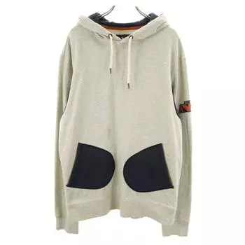 ARMANI JEANS Long sleeve Damage processing Parker XL gray Men s Used