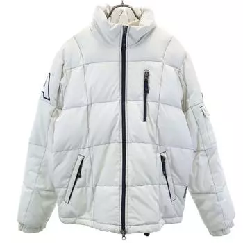ARMANI JEANS snow board Down jacket 32 White system Skiing Women Used