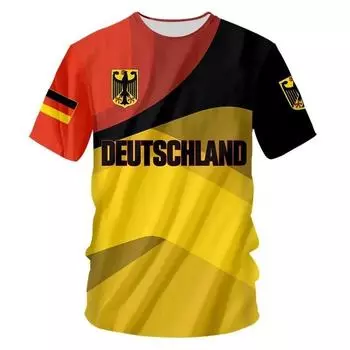 Армейская камуфляжная футболка Германии для мужчин, рубашка большого размера с 3D принтом, футболка Deutsche Veteranen Tee Vinta 6XL