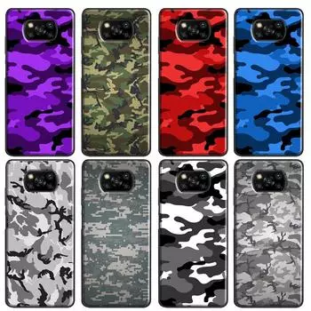 Армейский камуфляж для POCO X3 GT F1 F2 F3 M3 M4 X3 Pro Чехол для телефона Xiaomi Mi 11T Pro 10T 11 Lite Coque Mi 9