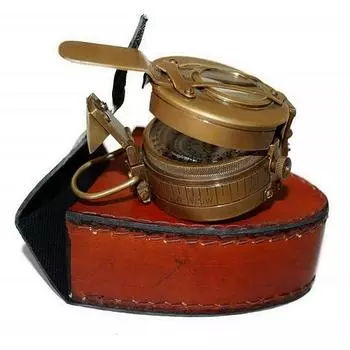 Армейский компас винтажного дизайна из латуни с пенопластовой коробкой