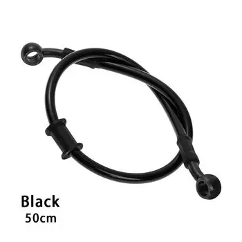 Армированные масляные шланги из нержавеющей стали от 500 мм до 2200 мм, гидравлическая труба сцепления, тормозная линия мотоцикла 50cm красный