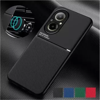 Армированный силиконовый прочный нескользящий чехол для Realme C67 C65 C63 4G C55 C53 защитный чехол автомобильный магнитный держатель противоударный держатель деловой чехол Realme C67 4G чёрный