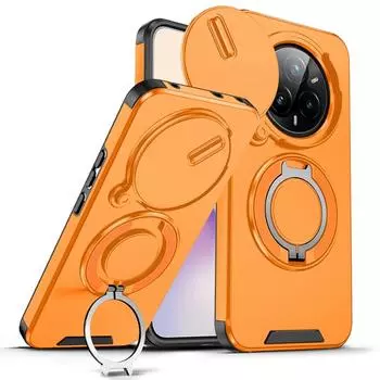Armor Funda For OPPO Realme 14 Pro 5G Slide Camera Lens Protection Ring Stand Back Cover For Realme 14 Pro+ Plus Capa Realme 14 Pro 5G