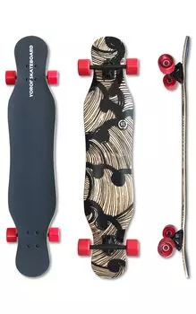Armor SKATEBOARD JUJU 45 дюймов скейтборд для танцев готовый продукт чёрный