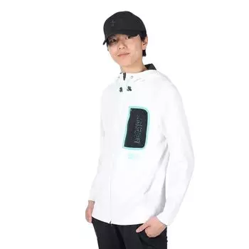 ARMOUR SPRING KNIT FZ White LG [Under Armour] //