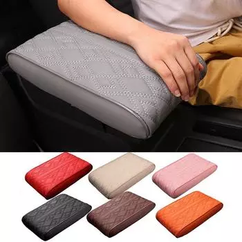 Armrest Seat Box Mat Automobiles Armrest Seat Box Cushion PU Leather Vehicle Accessories For Minivan Racing SUV Off-Road Vehicle