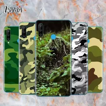 Army camo Camouflage Soft TPU Silicone Cover For Huawei P40 P30 P20 Pro P10 P9 P8 Lite E Plus 2019 2017 Phone Case P8 Lite 2016