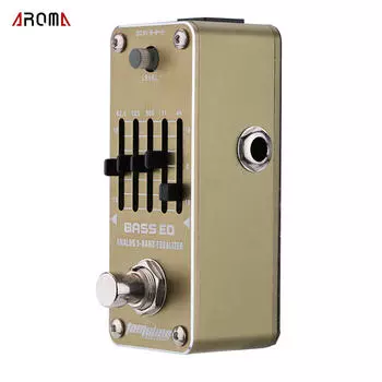 AROMA AEB-3 Бас эквалайзер Аналоговый 5-полосный эквалайзер Электрогитара Эффект Педаль !
