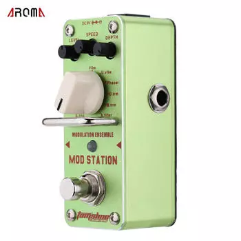 AROMA AMS-3 Mod Station Modulation Ensemble Педаль эффектов для электрогитары Мини одиночный эффект