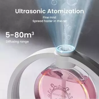 Aroma Diffuser Desktop Wall Mounted Aromatherapy Machine 6 Modes 70ml Household Aroma Oil Scent Diffuser For Home Toilet