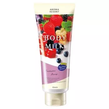Aroma Resort Молочко для тела Fantastic Berry 200 г Витамины Фрукты Масло жожоба Увлажняющее натуральное эфирное масло |