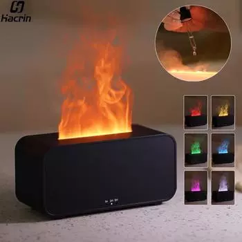 Арома увлажнитель воздуха диффузор эфирных масел увлажнитель воздуха диффузор ароматов для дома ароматерапия диффузор с ночником Fire белый