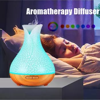 Аромадиффузор, 400 мл, увлажнитель, масляные ароматы, ультразвуковой увлажнитель для ароматов, дистанционное управление, древесное зерно, светодиодный крутой туман для дома AU