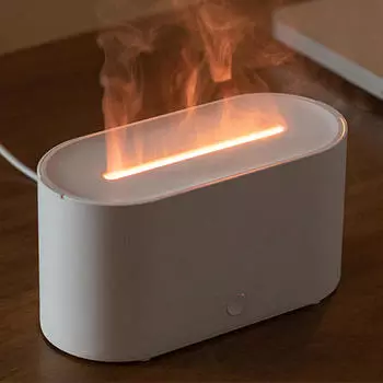 Аромадиффузор - расслабляющий увлажнитель воздуха с эфирным маслом для дома белый
