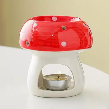 Аромакуритель с подсвечником для чайных свечей для гостиной и офиса жёлтый