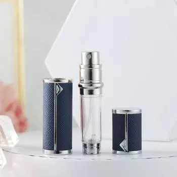 Аромат 5 мл Кожаный спрей-флакон с автоматической подачей парфюмерного распылителя Косметический контейнер белый