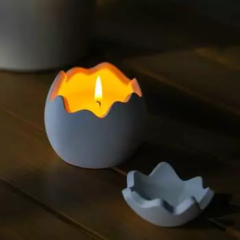 Аромат кокосового молока, нестандартная ароматерапевтическая свеча ручной работы в форме яйца с соевым ароматом для девочек, подарочная коробка с подарочным набором ручной работы