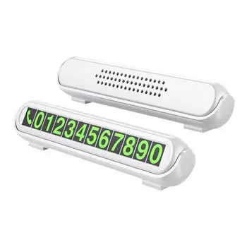 Ароматерапевтическая автомобильная карта временной остановки, парковочная карта, светящаяся табличка с номером телефона