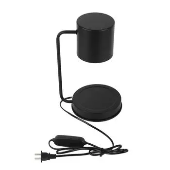 Ароматерапевтическая лампа для плавления воска Металлическая настольная диммируемая лампа-ароматизатор для свечей с таймером для чёрный