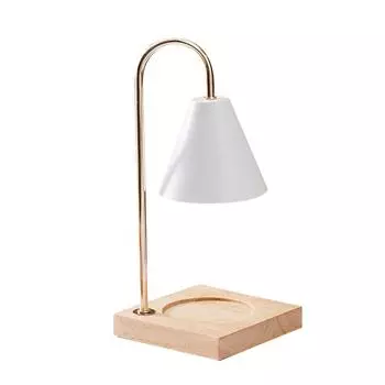 Ароматерапевтическая лампа для плавления воска, ручка переключателя, прикроватная тумбочка для спальни, деревянный ночник, бездымный аромат AU Plug белый