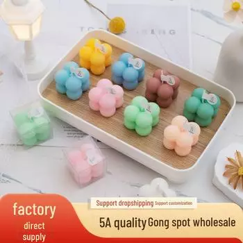 Ароматерапевтическая свеча: Креативный аромат и сувенир ручной работы English Pear Freesia белый