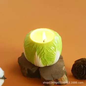 Ароматерапевтическая свеча пустая чашка капуста керамическая банка зарубежный хит продаж diy соевый воск контейнер украшения дома аксессуары Baicai Cup (without wax)