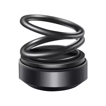 Ароматерапевтические диффузоры на солнечных батареях с двойным кольцом для автомобиля (черный)