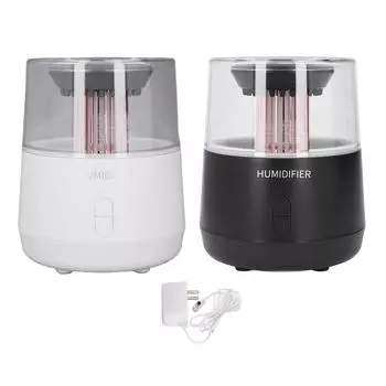 Ароматерапевтический диффузор Raindrop 25 дБ, емкость 320 мл, настольный увлажнитель с цветной подсветкой и автоматическим выключением Black