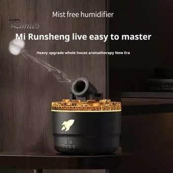 Ароматерапевтический увлажнитель с функцией автоматического отключения по таймеру, бесшумный диффузор эфирных масел с 7-цветной подсветкой US Plug белый