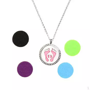 Ароматерапевтическое эфирное масло, диффузор, подвеска, ожерелье, кристаллический след