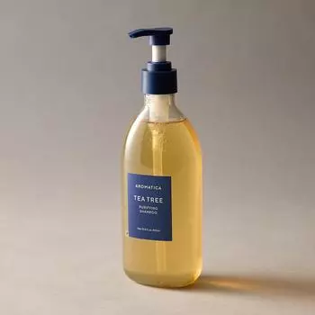 AROMATICA Очищающий шампунь «Чайное дерево» 400мл (НОВЫЙ насос)